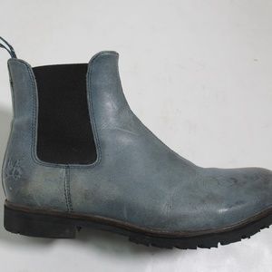 John Fluevog Men's Radio 2 Stephen Chelsea Boots Blue Size 9.5 US / 9 UK / 43 EU